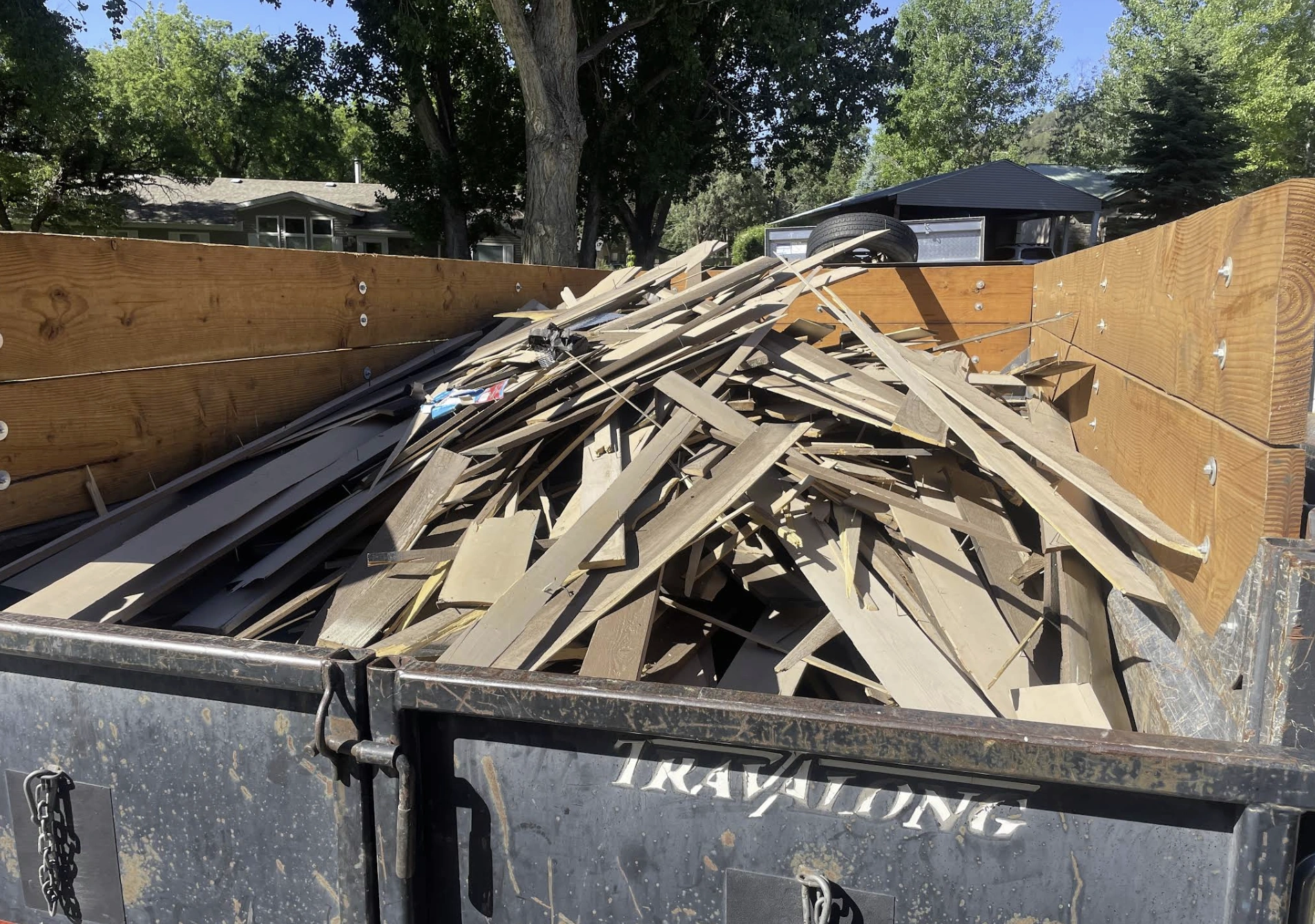 construction debris removal lumber