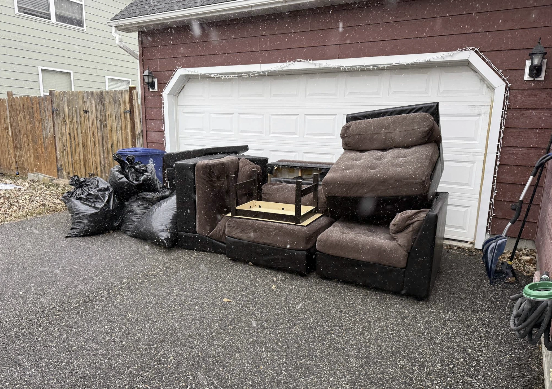 couch removal recliner sofa