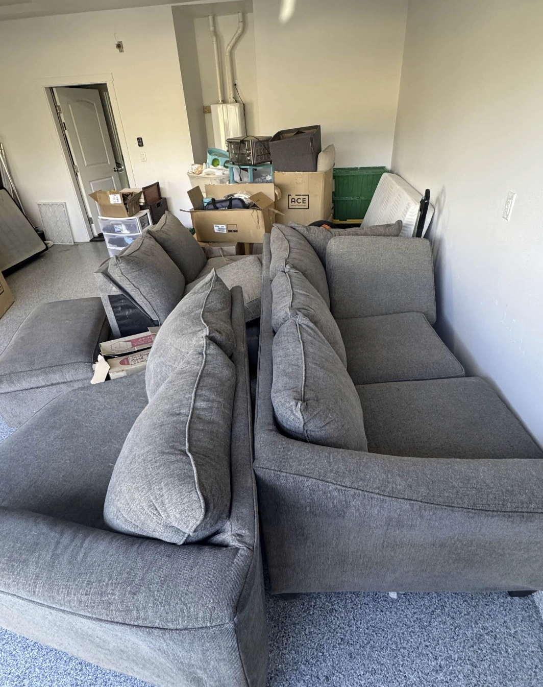 furniture removal sectional sofa