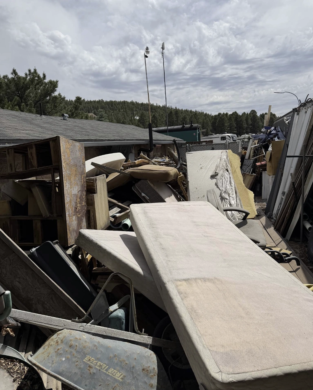 mattress removal mixed junk