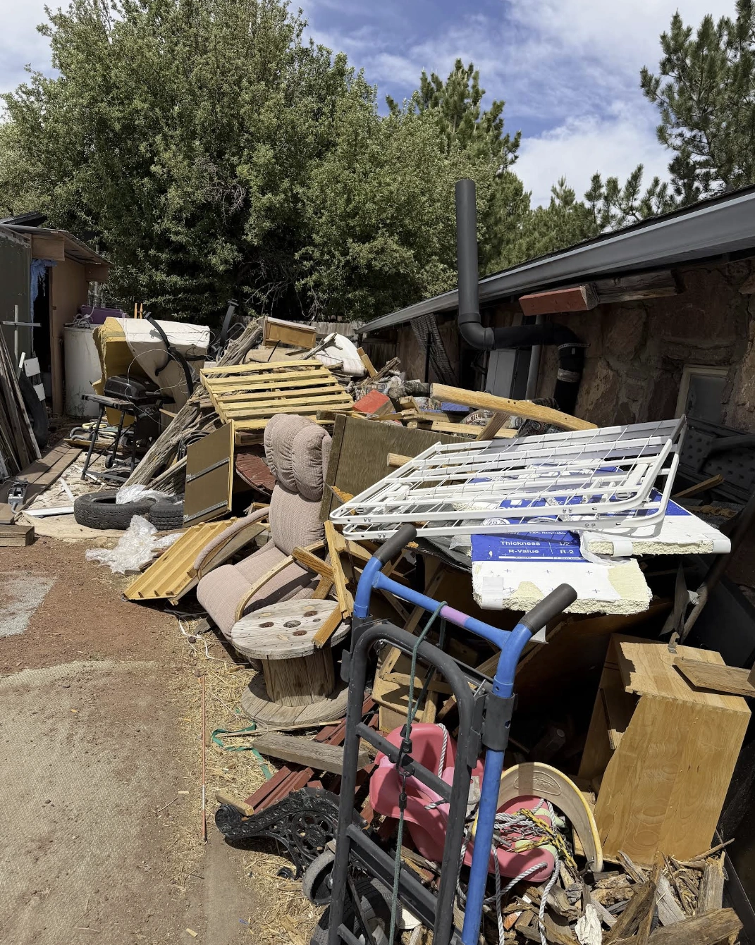 property cleanout services mixed outdoor junk