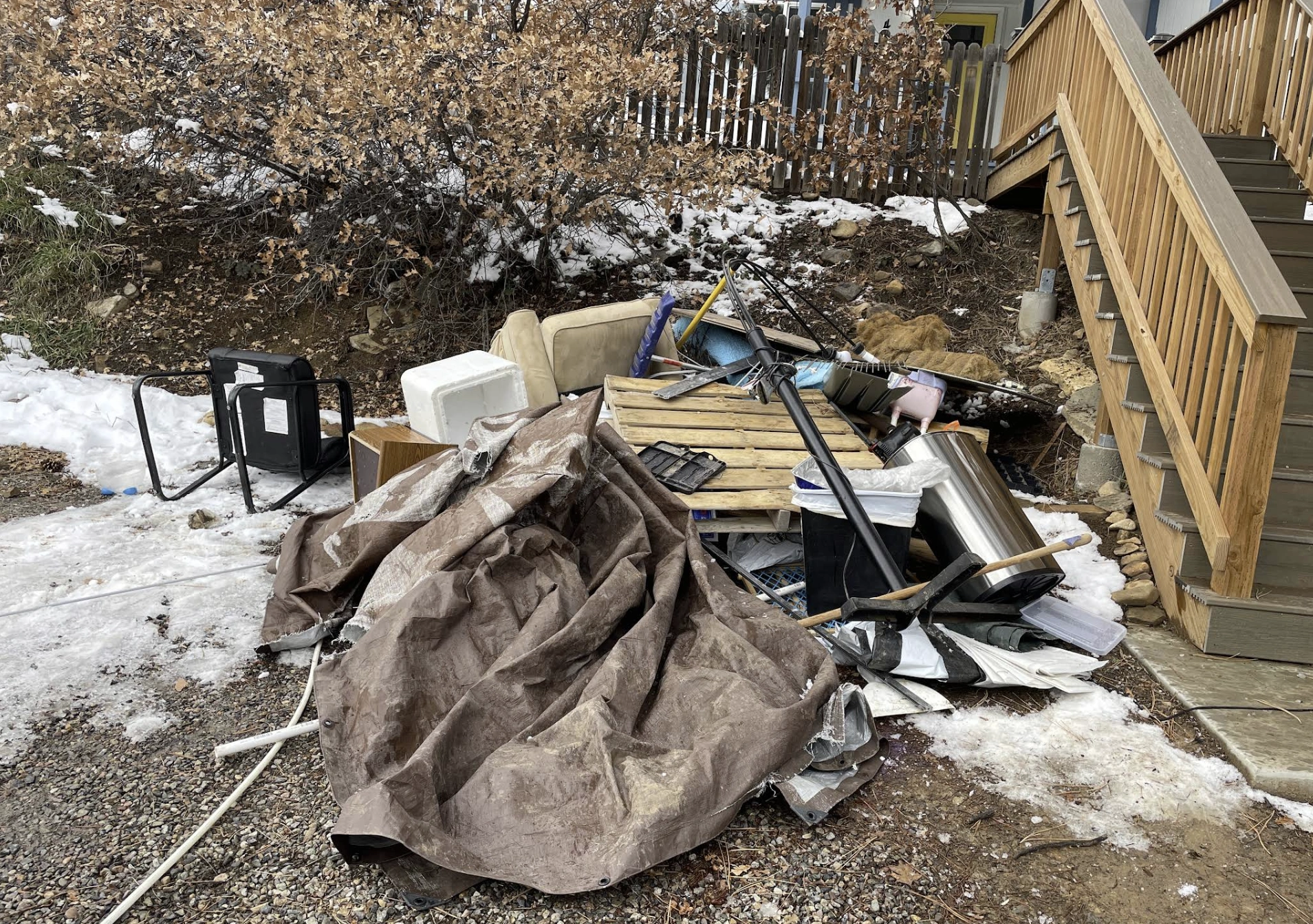 property cleanout services winter junk