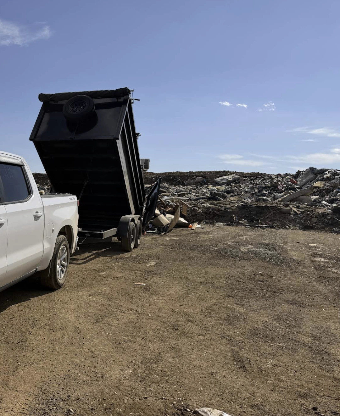 residential junk removal dump trailer